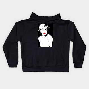 Marilyn Monroe Lips Kids Hoodie